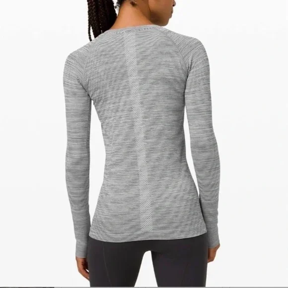 Lululemon Swiftly Tech Long Sleeve 2.0 Tempo Stripe EUC - Picture 3 of 11